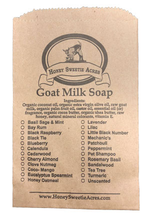 Natural kraft soap bag