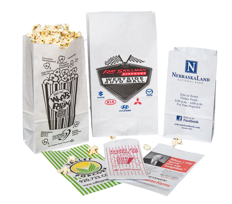 Popcorn bags custom print