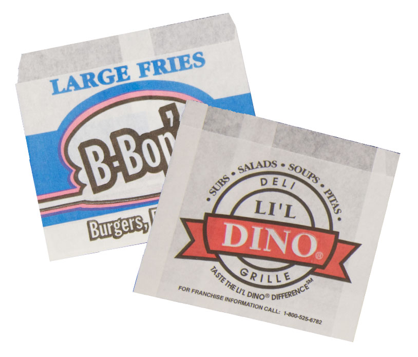 french fry bags with logo