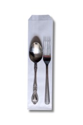 Image of paper silverware sleeve bag.
