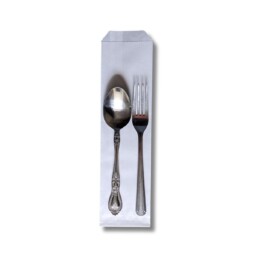 Image of paper silverware sleeve bag.