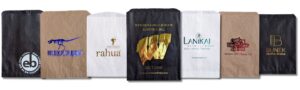 Image of hot stamped paper bags.