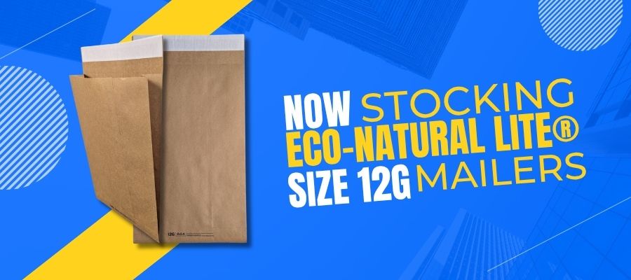 Image of Eco-Natural Lite 12G Paper Shipping Bags.