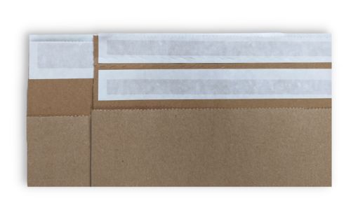 Peel & Seal and Resendable closure options for the Eco-Natural Lite shipping bags.